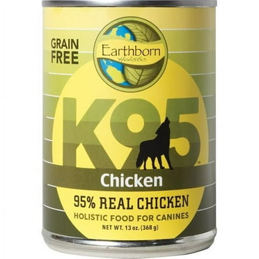 Earthborn Holistic  K95 Chicken Grain Free 95 Percent Meat Protein Canned Dog Food, 13 oz