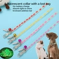 Glow in The Dark Collar with Bell,SelfLighting Collar Light up Puppy