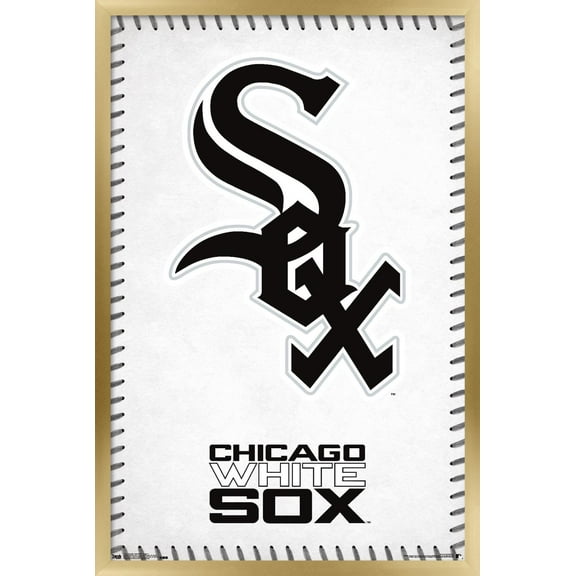 MLB Chicago White Sox - Logo 17 Wall Poster, 14.725" x 22.375", Framed