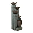 thumbnail image 6 of 5-Tier Outdoor Water Fountains with LED Lights - 39.7" High Resin Waterfall Fountain for Garden and Patio Decor, 6 of 9