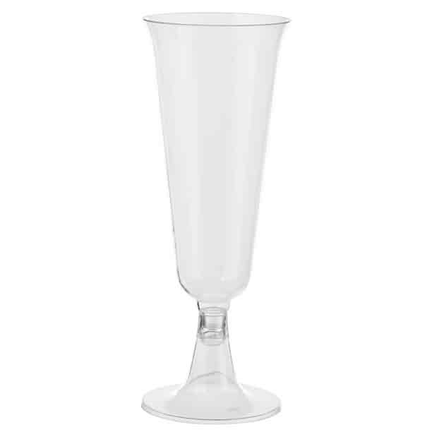 Exquisite 5 oz Plastic Champagne Flutes, 36 Ct.