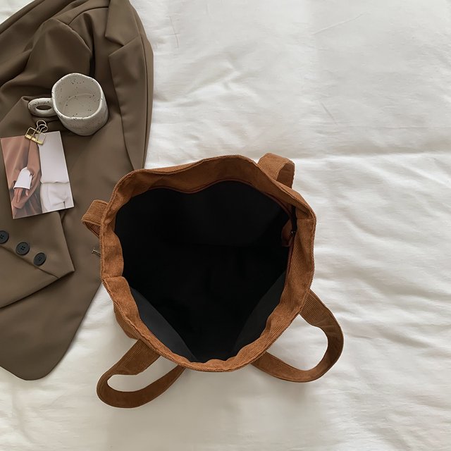 Bolsa Moda femenina Tote Pana Vintage Clutch Monedero Underarm Bag para Street Travel Sywqhk Para Estrenar
