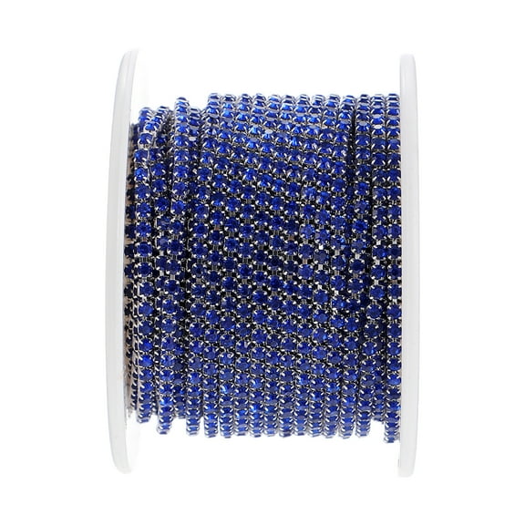 Worgeous Rhinestone Claw Chain Hotfix Rhinestones Blue Wedding Decor Bride