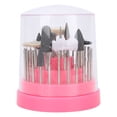 thumbnail image 1 of Juego de brocas para uñas, 40 Uds., rueda pulidora, cabezal de pulido de goma de silicona, herramienta de manicura (rosa), 1 of 5