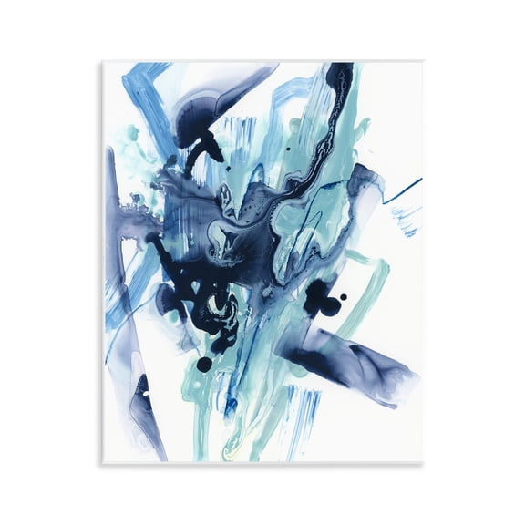 Stupell Industries Fluid Chaotic Abstraction Abstract Painting Unframed Art Print Wall Art, 11 x 14
