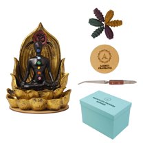 Aakriti Premium Resin Handmade Backflow Incense Cone Holder Incense Burner Aromatherapy Ornament Home Decor Meditation Yoga 100% Eco-Friendly | Home Décor | Feng Shui Based (Chakra)