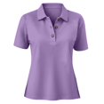 thumbnail image 7 of TGSLY Women's Work Golf Shirts Soft Breathable Collared Short Sleeve Tops Relaxed Dressy Casual Half Button Down Solid Color Blouses XXL, 7 of 7