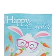 thumbnail image 5 of Northlight Happy Easter Bunny with Carrots Outdoor Garden Flag 12.5" x 18", 5 of 7