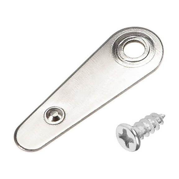 Frame Turn Button, 7/8" Metal Indicator Shape w Screws for Hanging Pictures, 30 Pcs (Silver Tone)