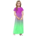 thumbnail image 5 of JoyHoop Girls Maxi Dress Short Sleeve Casual Holiday Dress with Pockets for 4-14 Years, 5 of 9