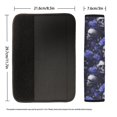 thumbnail image 6 of Chririnla Car Seat Belt Pads Skin-Friendly Polyester, Compatible with, Suitable for Auto, Skull Blue Rose Pattern, 6 of 8