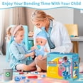 thumbnail image 5 of Sunforu Doctor Pretend Playset for Toddlers with Cart, Costume and Stethoscope, Role Play Medical Toy for Girls Boys 3,4,5,6 Birthday Gifts, 5 of 9