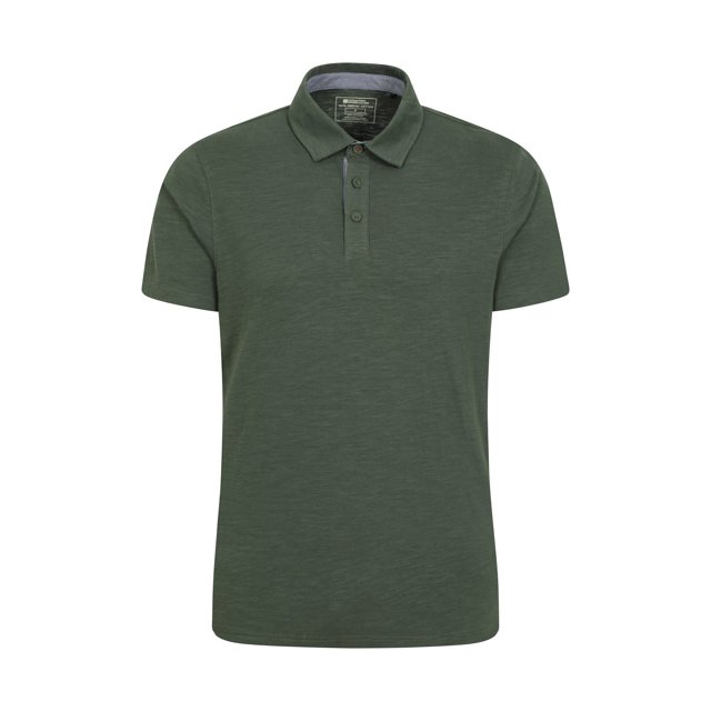 Mountain Warehouse - Polo Hasst II de Orgánica para Hombre (Verde)