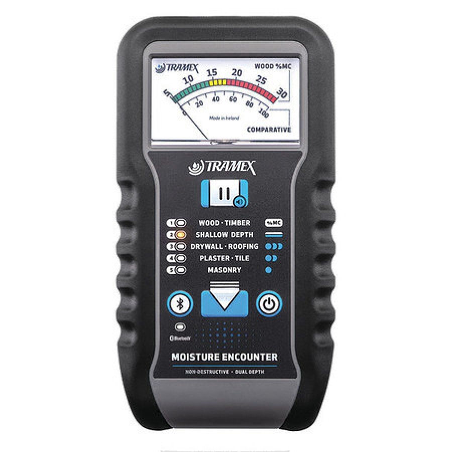 TRAMEX ME5 Moisture Meter,Analog Display,9V Battery
