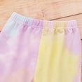 thumbnail image 5 of Toddler Kids Baby Girl Fall Clothes Tie Dye Long Sleeve Hooded Sweatshirts Top Pants 2Pcs Casual Tracksuit Outfits Set, 5 of 8