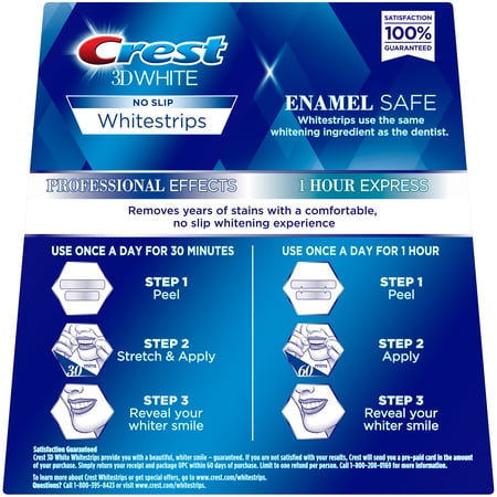 Crest 3D Whitestrips, Professional Effects, Teeth Whitening Strip Kit, 44 Strips (22 Count Pack)