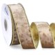 thumbnail image 1 of Cinta decorativa Ribbli de terciopelo camello, 3,8 cm, oro metálico, 9,1 m, 1 of 5