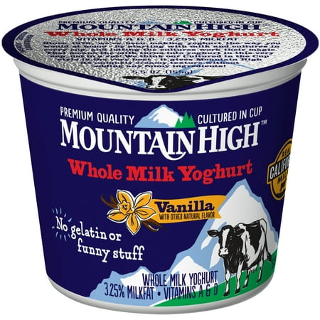 Mountain High Whole Milk Vanilla Yogurt, 5.5 Oz.
