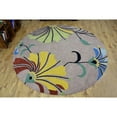 thumbnail image 4 of Rugsotic Carpets Hand Tufted Wool Eco-Friendly Area Rugs - 6'x6', Round, Camel, Modern Contemporary Design, High Pile Handmade Anti Skid Rugs for Living Room, Bed Room (K00219), 4 of 6