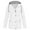 White, variant on Rain Jackets for Women Waterproof Plus Sizes Women Solid Rain Jacket Outdoor Plus Size Hooded Raincoat Windproof