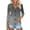 A017-Gray, variant on Women's 3/4 Sleeve V Neck Tops Casual Button Down Summer Fall T Shirts Basic Ladies Tees