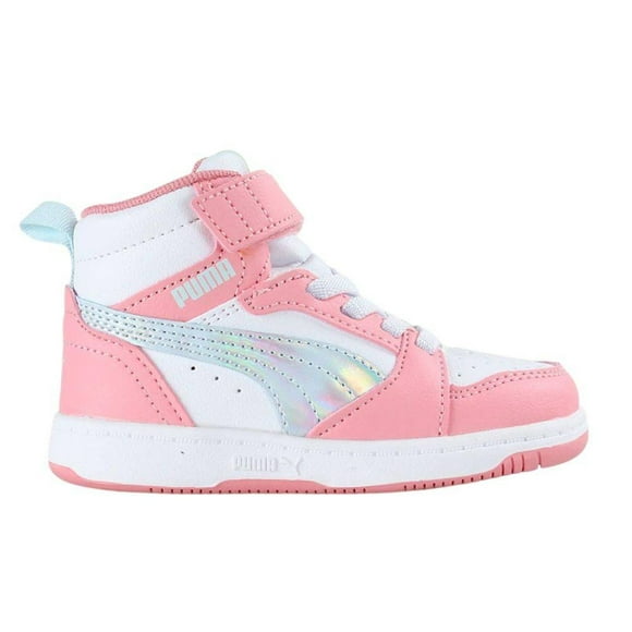 Tenis Puma Rebound V6 Mid Space Belle INF para Niñas Pequeñas 402769-01 rosa 13