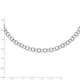 thumbnail image 2 of White Stainless Steel chain 22 in 5 mm Polished Fancy Link, 2 of 2