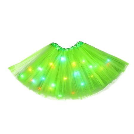 

QWERTYU Toddler Baby Child Children Kids LED Skirts for Girls Skirt Summer Tutu Dress