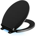 thumbnail image 3 of Kohler K-75758-7 Cachet Nightlight Q3 Quick-Close Round-Front Toilet Seat - Black, 3 of 3
