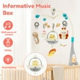 thumbnail image 5 of Keyohome Baby Crib Mobile Toys,Mobile for Crib,Hanging Mobile Arm with Music and Night Light for Baby Nursery Room,Unisex,Gray,20.87" x 22.45", 5 of 7