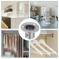 thumbnail image 6 of Uxcell 1.26"Dia Closet Rod Bracket,O Shape Stainless Steel Closet Pole Socket Rod Holder for Closet Wardrobe,2Pack, 6 of 6