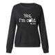 thumbnail image 3 of ICHUANYI Liquidación Sudadera de manga larga para mujer Casual Cuello redondo Corte holgado Pollover Tops de otoño ICHUANYI WER202308171839, 3 of 3