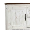 thumbnail image 3 of Benjara Chest with Plank Design 4 Drawers and Contrasting Top, White and Brown, 3 of 5