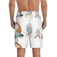 thumbnail image 3 of Gaeub Animals in Transport Printed Men's Short Pajama Pants, Lightweight Lounge & Sleep Bottoms Keep You Cool - 3X-Large, 3 of 9