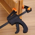 thumbnail image 3 of LHCER 4pcs 4inch Bar F Clamps Clip Grip Quick Ratchet Release Woodworking DIY Hand Tool Kit,F Clamp, Woodworking Clip, 3 of 8