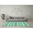 thumbnail image 3 of Ahgly Company Indoor Round Solid Light Blue Modern Area Rugs, 8' Round, 3 of 4