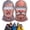 2pcs-b, variant on Old Man Ski Mask, Funny Realistic Face Ski Mask, Hilarious Winter Party Gear for Outdoor Groups, Novelty Winter Face Covering for Men and Women, for Snowboarding, Cycling & Costumes