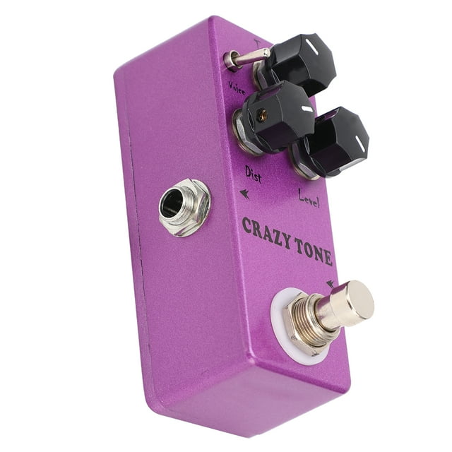 Pedal de efecto Crazy Tone, pedal de distorsión para guitarra, pedal de circuito totalmente analógico, pedal de distorsión para guitarra, probado profesionalmente