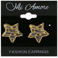 thumbnail image 2 of Mi Amore Star Stud-Earrings Gold-Tone/Blue, 2 of 2