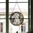 thumbnail image 3 of Couple Christmas Gift - Black White Gold Dogs Lost Pet Comfort Christmas Stained Glass Hanging Ornament - Evergreen Holiday Tree Decoration, Gift for Family & Friends, 3 of 3