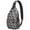 Summer, variant on Travel Sling Backpack, Lightweight and Durable Crossbody Bag with Fresh Geometric Summer Fruit Print, Cute and Fashionable for Watermelon Enthusiasts