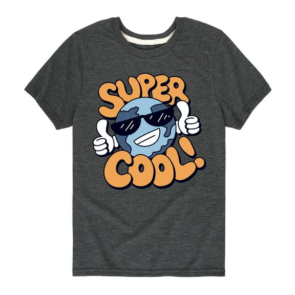 Instant Message - Super Cool Earth - Toddler & Youth Short Sleeve Graphic T-Shirt