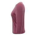 thumbnail image 3 of Playera George Para mujer, Manga al codo, Cuello Redondo Lisa   Rosa Talla EG, 3 of 4