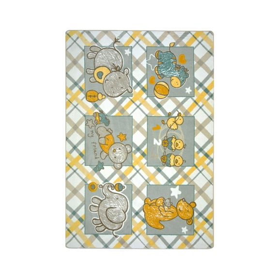 Kid Essentials - Infants & Toddlers Cozy Creatures, 5'4" x 7'8", Multicolored