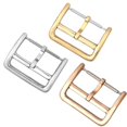 thumbnail image 2 of Watch Clasp 316L Stainless Steel Buckle 12 14 16 17 18mm 19mm 20mm 22mm Polished Watch Button Watch Accessories 2.0mm Pin Buckle, 2 of 6