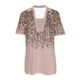 thumbnail image 4 of Tops Cortos para las Mujeres Blusas Impresas Manga Corta Turndown Collar Camiseta, Tops de Blusa para las Mujeres Casual, 4 of 4