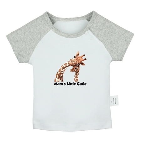

Cute Like Mom Cool Like Dad Funny T shirt For Baby Newborn Babies Animal Giraffe T-shirts Infant Tops 0-24M Kids Graphic Tees Clothing (Short Gray Raglan T-shirt 6-12 Months)