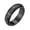 6mm Black, variant on PAURO Men Stainless Steel Spinner Ring Anxiety Relief Fidget Faceted Rotatable Ring Spinning Bands 8mm Silver Size 7