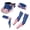 American Flag, variant on American Flag Women & Men Sports Sun Visor Hat 250 Years USA Visor Cap Patriotic Headband Sweatband Arm Sleeves for Running Tennis Golf Pickleball