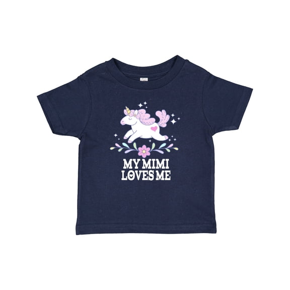 Inktastic My Mimi Loves Me Unicorn Girls Baby T-Shirt